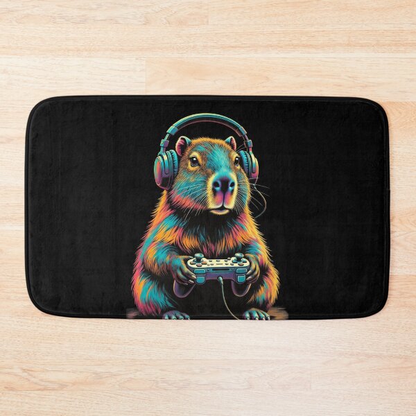 Item preview, Gamer Capybara – Cute Video Game Style designed and sold by GrumpySableye.