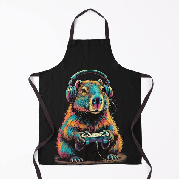 Item preview, Gamer Capybara – Cute Video Game Style designed and sold by GrumpySableye.