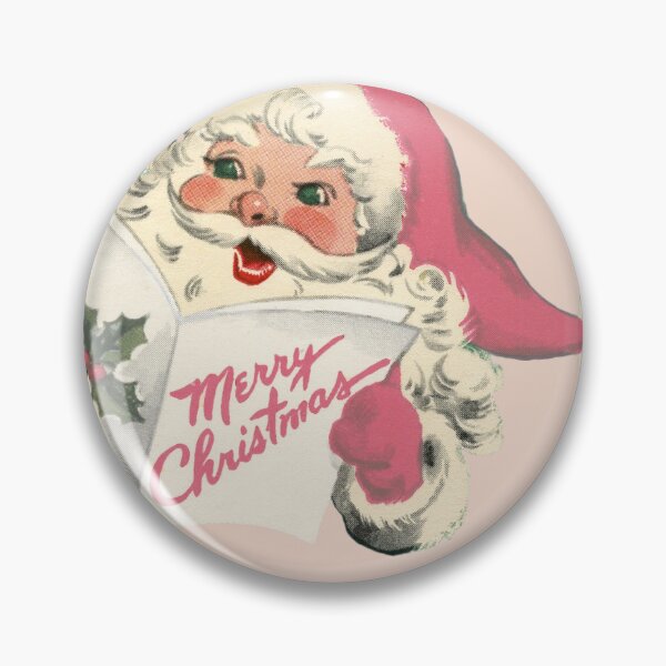 Item preview, Vintage Mid Century Kitsch Happy Holidays Santa Art designed and sold by DividY.