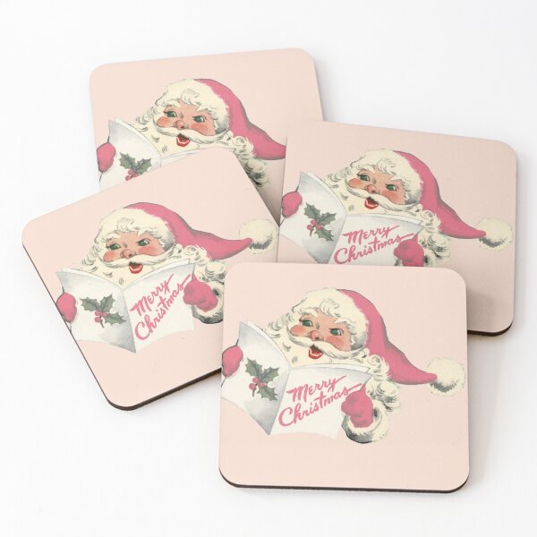 Item preview, Vintage Mid Century Kitsch Happy Holidays Santa Art designed and sold by DividY.