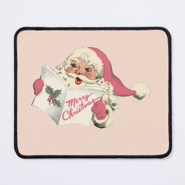 Item preview, Vintage Mid Century Kitsch Happy Holidays Santa Art designed and sold by DividY.
