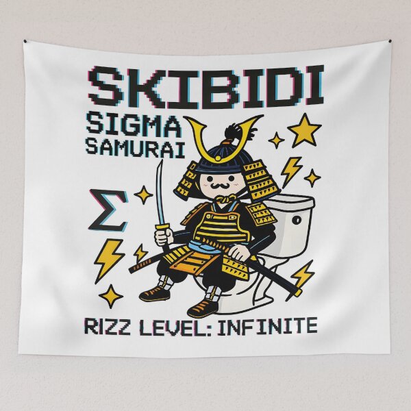Item preview, Skibidi Sigma Samurai on Throne designed and sold by AnnDesignStudio.