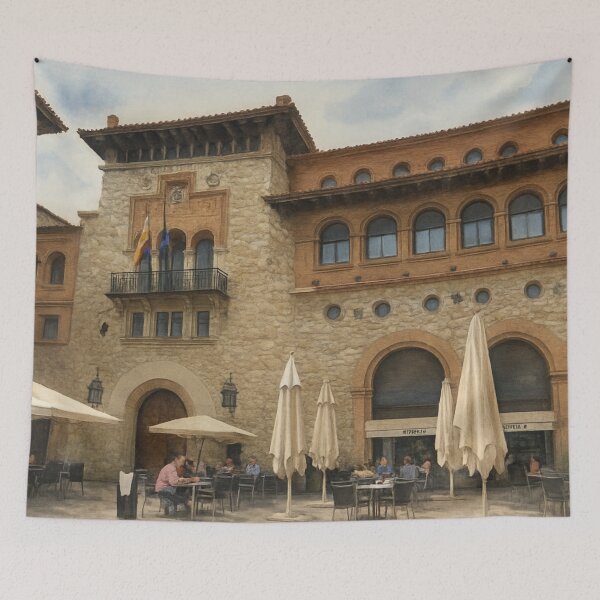 Item preview, Medieval Teruel: coffee under the flags designed and sold by Miradas del Mundo.