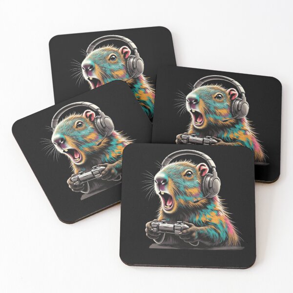 Item preview, Funny Animal Gamer – Capybara Edition designed and sold by GrumpySableye.