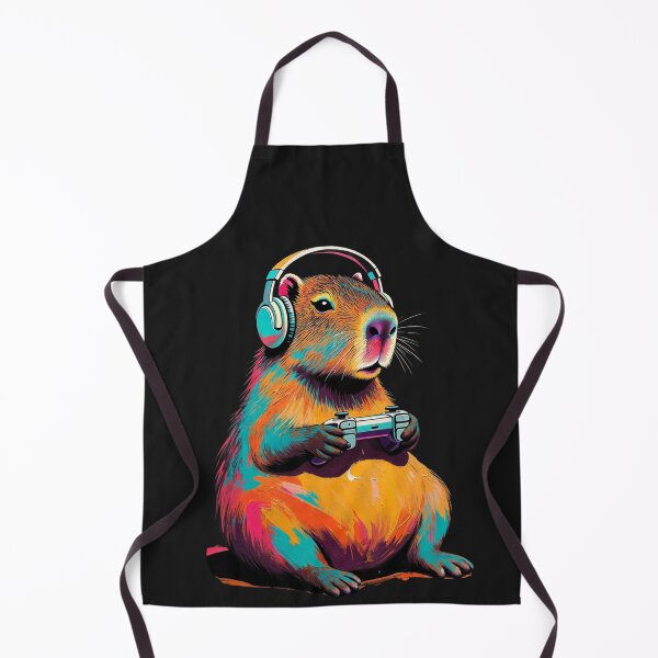 Item preview, Cute Kawaii Capybara Gamer Artwork designed and sold by GrumpySableye.