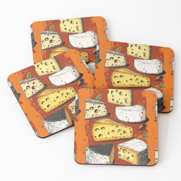 Item preview, Cheeses in Bold Orange: A Vibrant Composition Celebrating Texture, Flavor and Artistic Detail designed and sold by OlfactoART Studio.