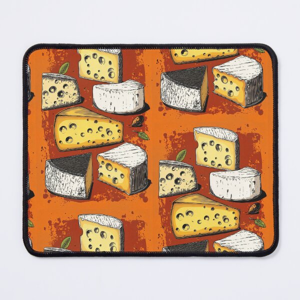 Item preview, Cheeses in Bold Orange: A Vibrant Composition Celebrating Texture, Flavor and Artistic Detail designed and sold by OlfactoART Studio.