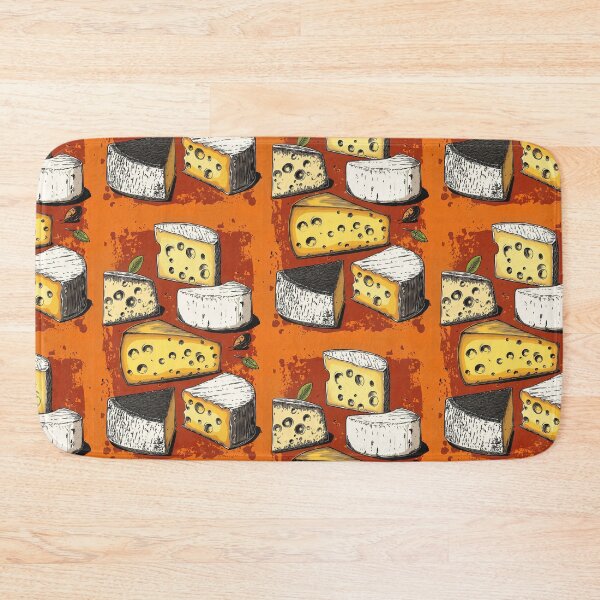 Item preview, Cheeses in Bold Orange: A Vibrant Composition Celebrating Texture, Flavor and Artistic Detail designed and sold by OlfactoART Studio.