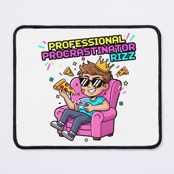 Item preview, Professional Procrastinator Rizz Pizza Gamer designed and sold by AnnDesignStudio.