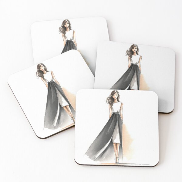 Item preview, Dress design sketch designed and sold by anytka.