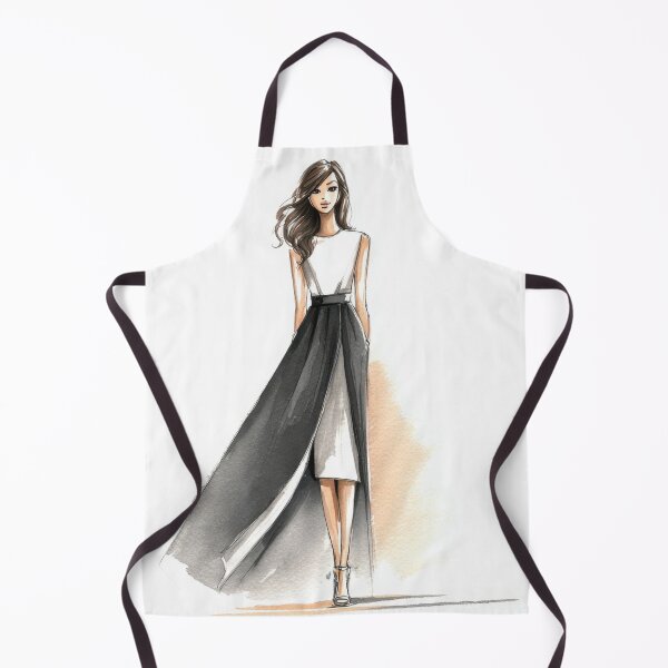 Item preview, Dress design sketch designed and sold by anytka.