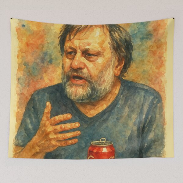 Item preview, Slavoj Zizek designed and sold by Sarcastic designs.