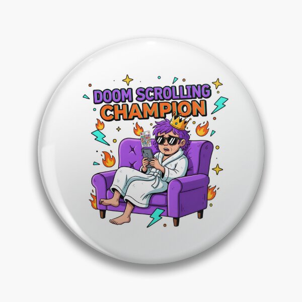 Item preview, Doom Scrolling Champion Cozy Throne designed and sold by AnnDesignStudio.
