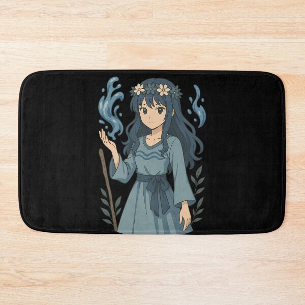 Item preview, Anime Water Magic Girl – Fantasy Illustration designed and sold by Myth-LegendArt.