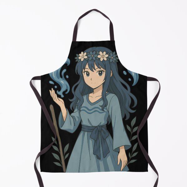 Item preview, Anime Water Magic Girl – Fantasy Illustration designed and sold by Myth-LegendArt.