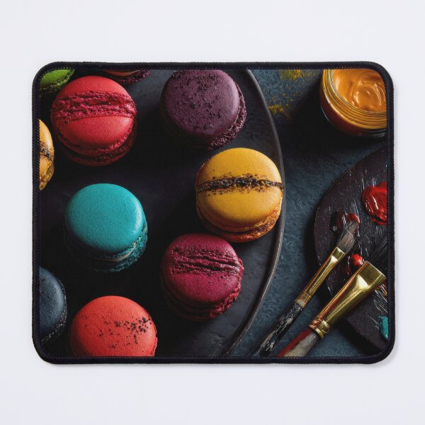 Item preview, Bright macarons with paint palette designed and sold by anytka.