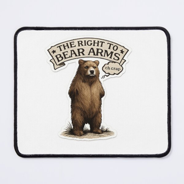 Item preview, Bear Arms -grizzly sticker or t-shirt designed and sold by Llewynn1225.