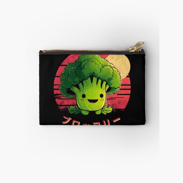 Item preview, Cheerful Kawaii Broccoli at Sunset designed and sold by JeNoStudio.