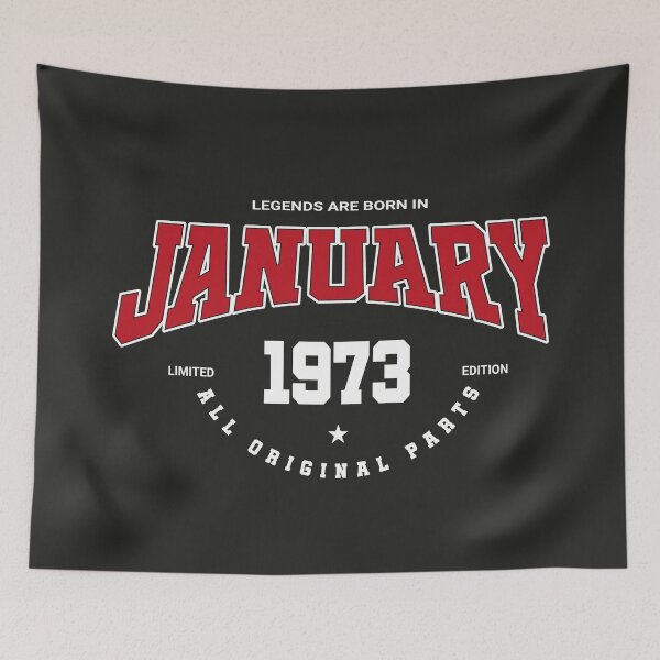 Item preview, January legends 1973 designed and sold by HB Shirts.