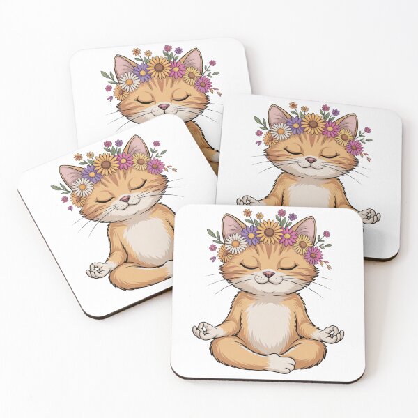 Item preview, Flower Power Feline designed and sold by DoodlesBlvd.