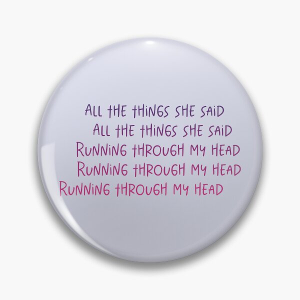 Item preview, All the things she said running through my head | heated rivalry designed and sold by Pinu92.