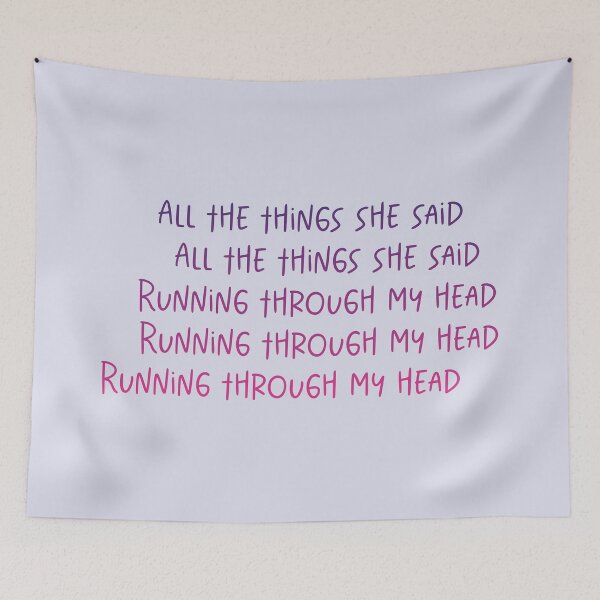 Item preview, All the things she said running through my head | heated rivalry designed and sold by Pinu92.
