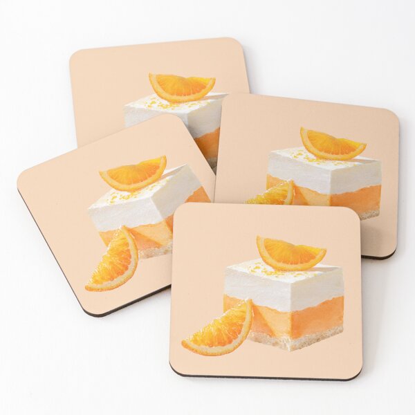 Item preview, Orange Creamsicle Dessert Square designed and sold by Violet Peonies.