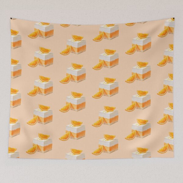 Item preview, Orange Creamsicle Dessert Square designed and sold by Violet Peonies.