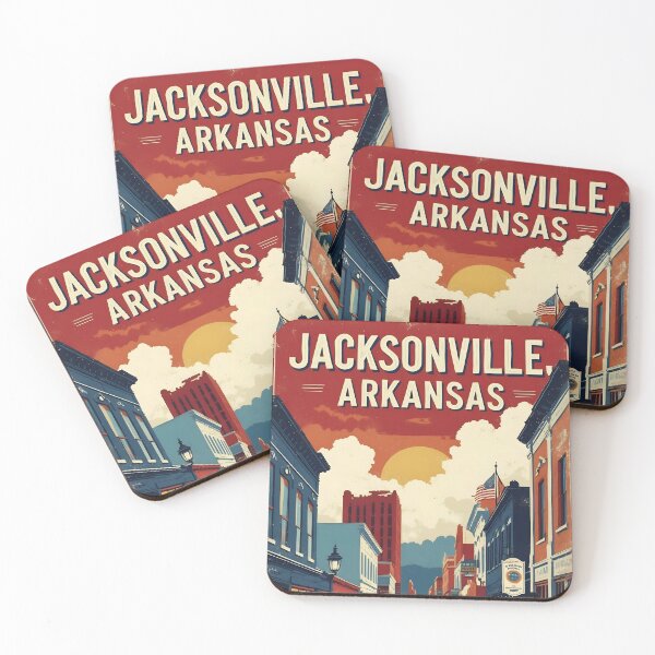 Item preview, Jacksonville Arkansas USA Vintage Travel Tourism  designed and sold by TravelersGems.