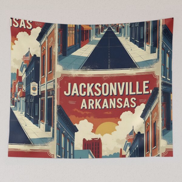 Item preview, Jacksonville Arkansas USA Vintage Travel Tourism  designed and sold by TravelersGems.