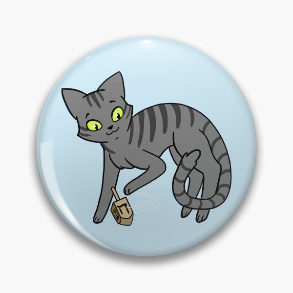 Item preview, Dreidel Cat(Grey Stripes) designed and sold by DecorativeCats.