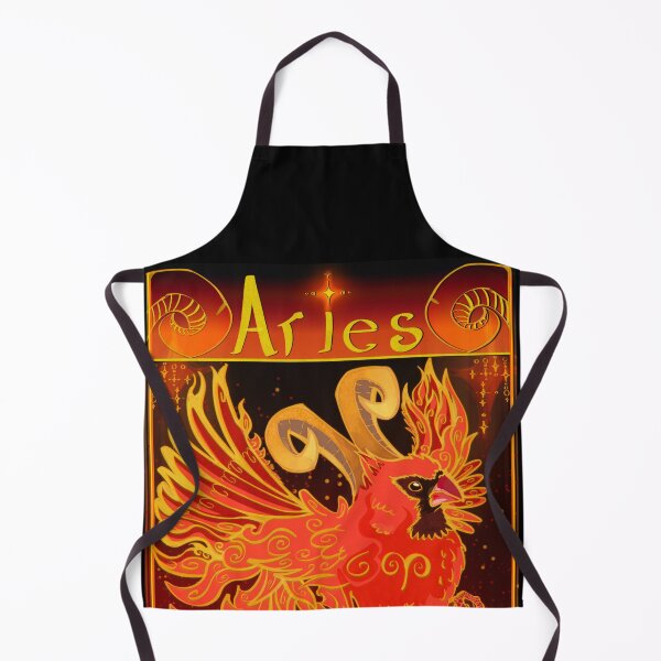 Item preview, Fire Sign Astrology Aries Cardinal with Ram Horns designed and sold by ChakraDragons.