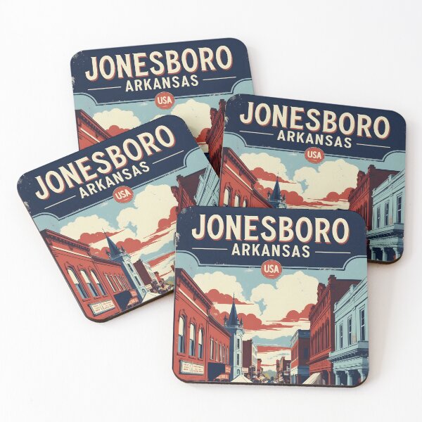 Item preview, Jonesboro Arkansas USA Vintage Travel Tourism  designed and sold by TravelersGems.