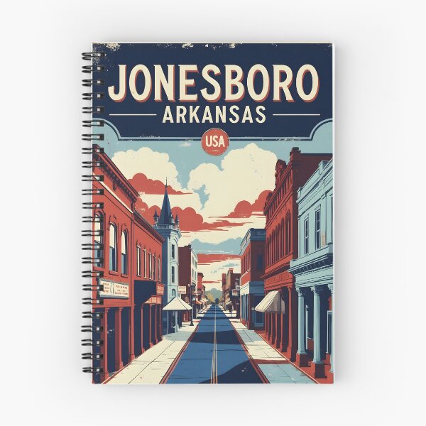 Item preview, Jonesboro Arkansas USA Vintage Travel Tourism  designed and sold by TravelersGems.