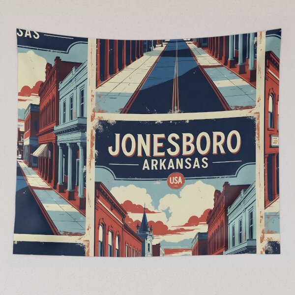 Item preview, Jonesboro Arkansas USA Vintage Travel Tourism  designed and sold by TravelersGems.