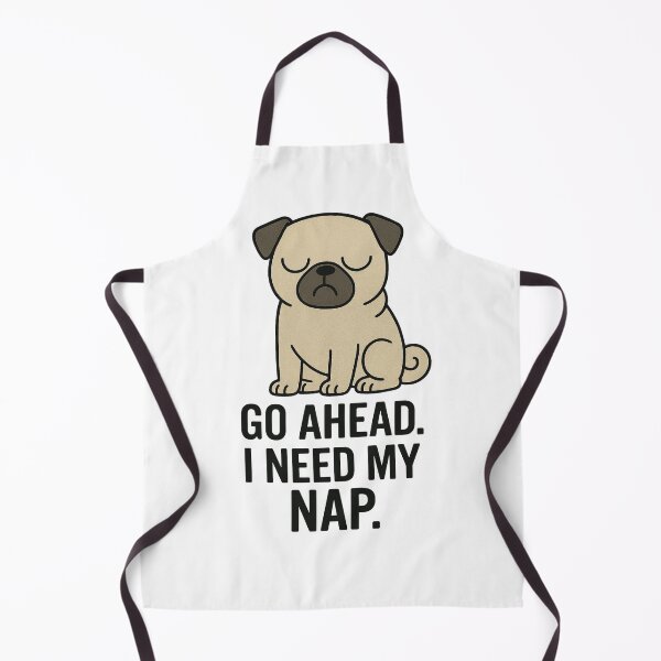 Artikelvorschau, Funny Pug Meme – Go Ahead I Need My Nap | Grumpy Dog Illustration entworfen und verkauft von WerkstattWitz.
