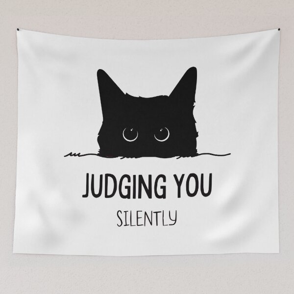Item preview, Judging You Silently Funny Cat designed and sold by CameronTheBro.