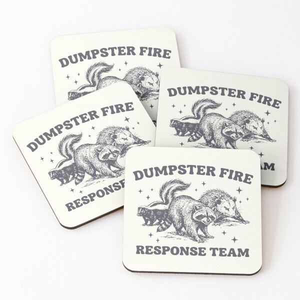 Item preview, Dumpster Fire Response Team Raccoon Possum Skunk designed and sold by Y-Vibes.