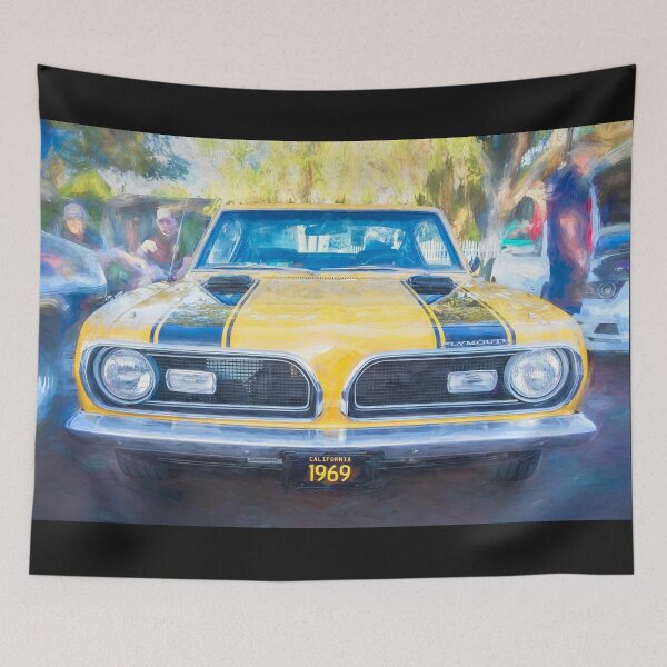 Item preview, 1969 Yellow Plymouth HEMI Barracuda Fastback X108 designed and sold by RichFrancoCars.