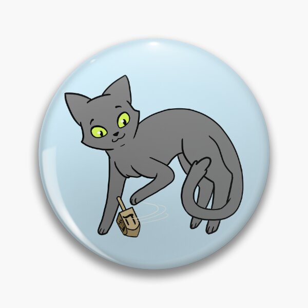 Item preview, Dreidel Cat(Grey) designed and sold by DecorativeCats.