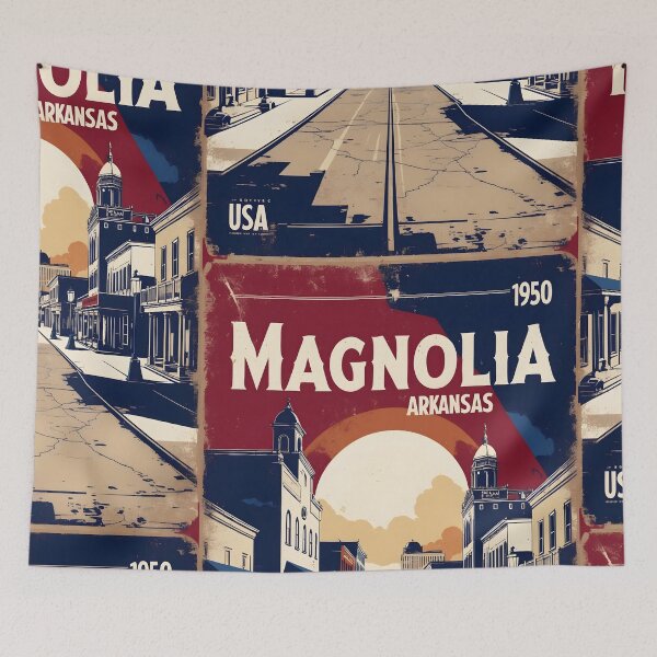 Item preview, Magnolia Arkansas USA Vintage Travel Tourism  designed and sold by TravelersGems.