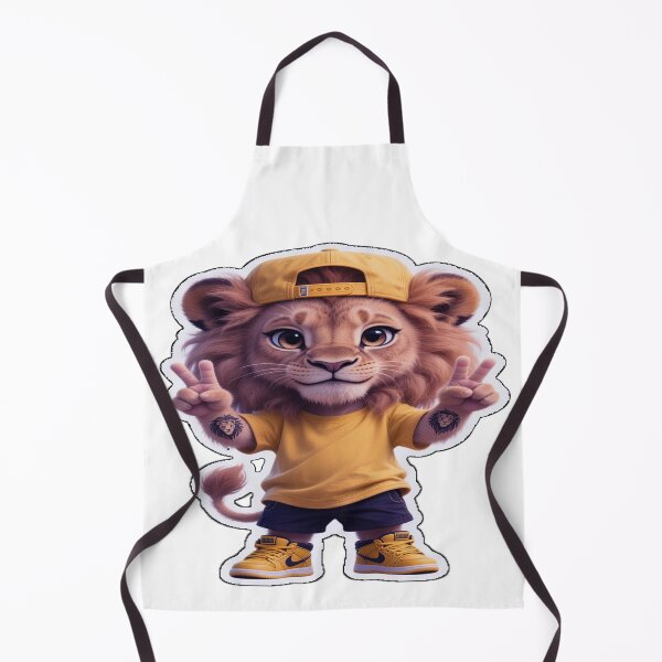 Item preview, High-Quality Realistic Modern Anthropomorphic Lion Cub Sticker Prompt for AI Generation designed and sold by ARTCREATESHOP.
