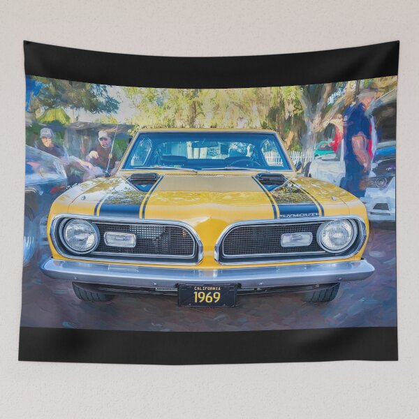 Item preview, 1969 Yellow Plymouth HEMI Barracuda Fastback X110 designed and sold by RichFrancoCars.