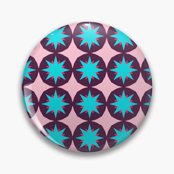 Item preview, Cute Star Pink Blue Geometric Abstract Pattern designed and sold by RoyalStarsPatts.