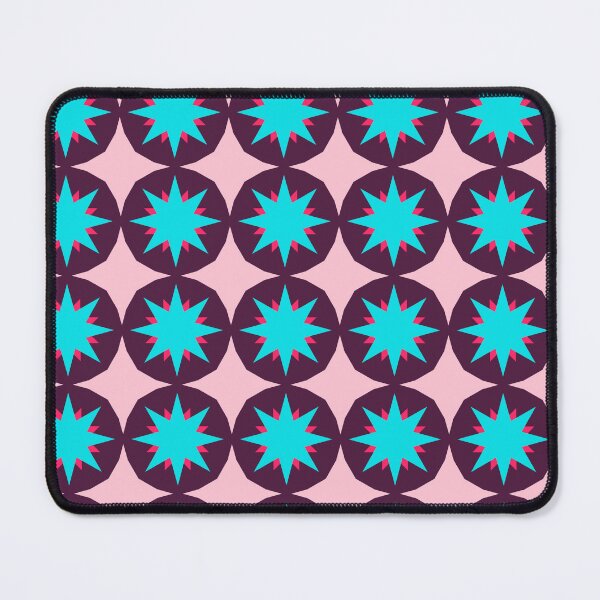 Item preview, Cute Star Pink Blue Geometric Abstract Pattern designed and sold by RoyalStarsPatts.