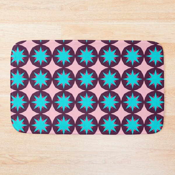 Item preview, Cute Star Pink Blue Geometric Abstract Pattern designed and sold by RoyalStarsPatts.