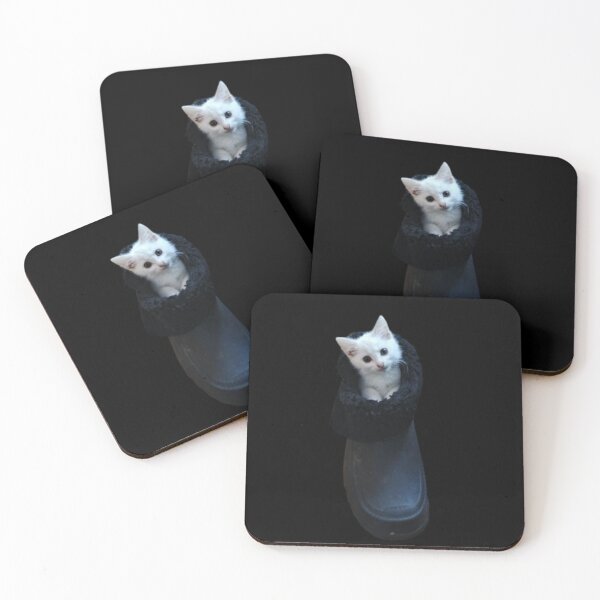 Item preview, Cat Obsession - cute white small cat designed and sold by DamioPolArt.