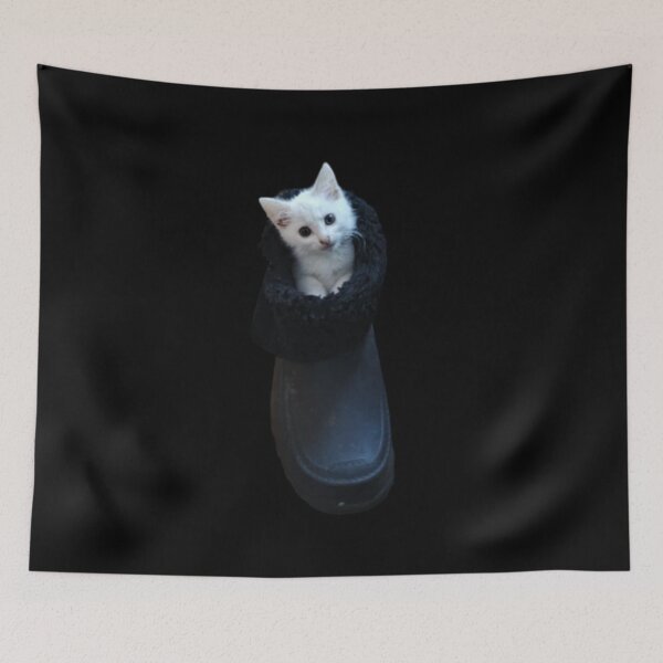 Item preview, Cat Obsession - cute white small cat designed and sold by DamioPolArt.