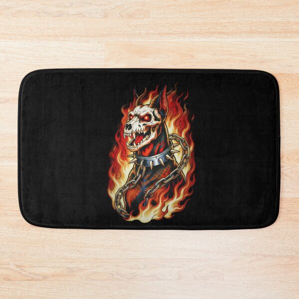 Item preview, Hellhound Doberman - Demon Dog Skull designed and sold by CoffinsArt.