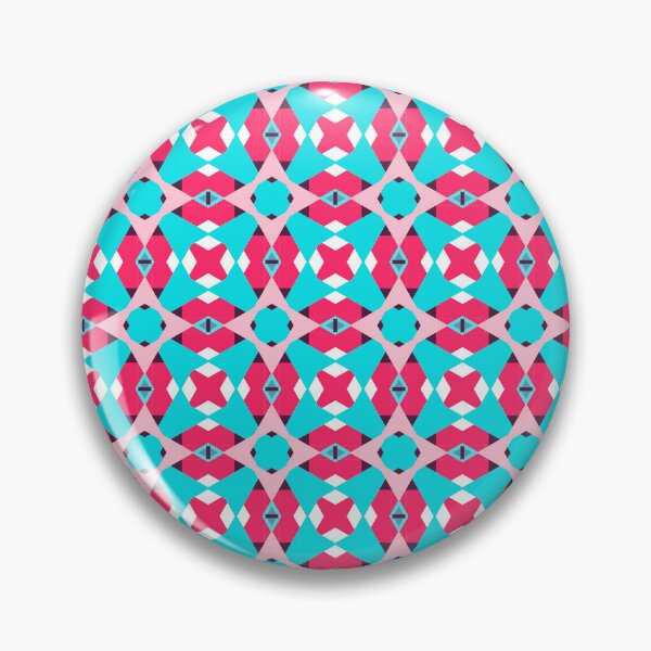 Item preview,  Colorful Abstract Interlocking Geomteric Tessellation Pink Pattern designed and sold by RoyalStarsPatts.